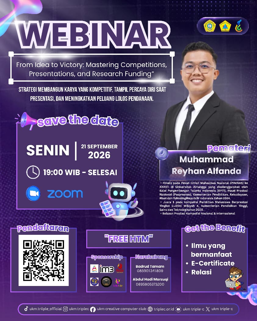 Poster Webinar From Idea to Victory - TCC 2026
